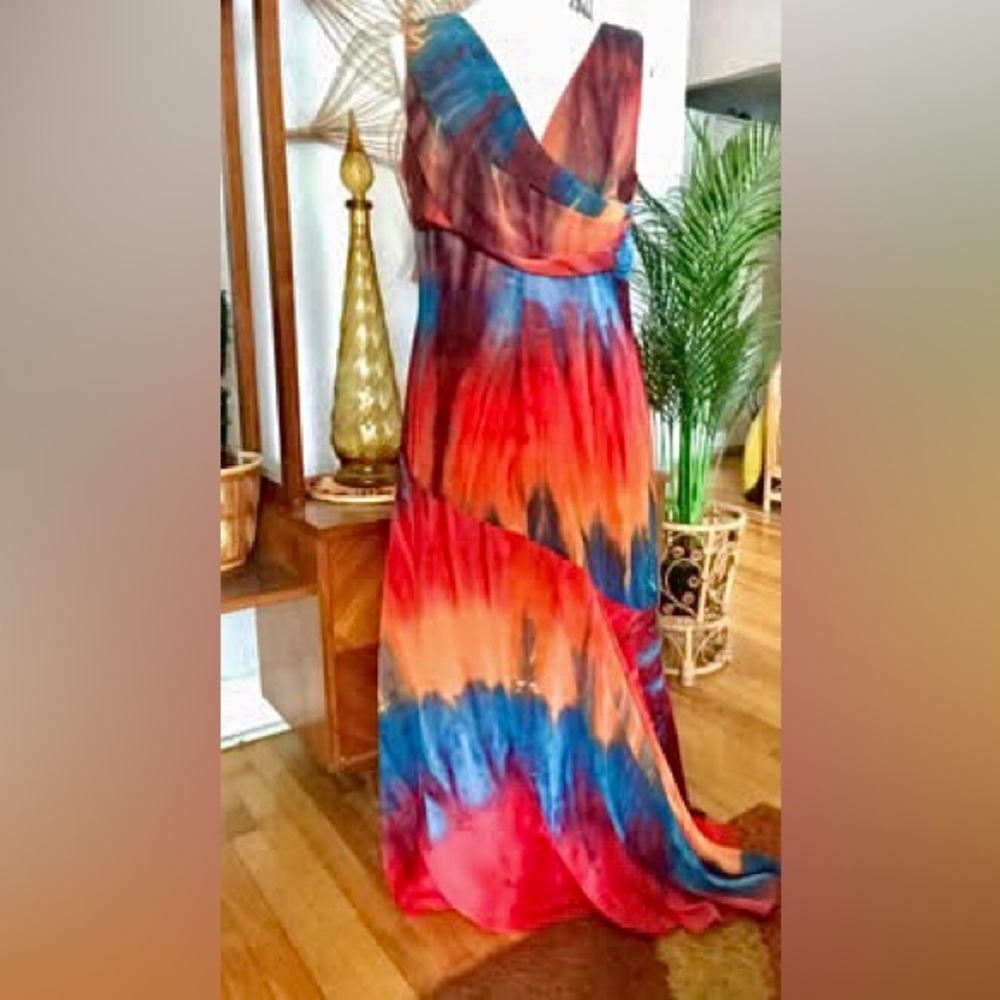 Stunning vintage maxi dress Muse by Christian Chenail / Size 14